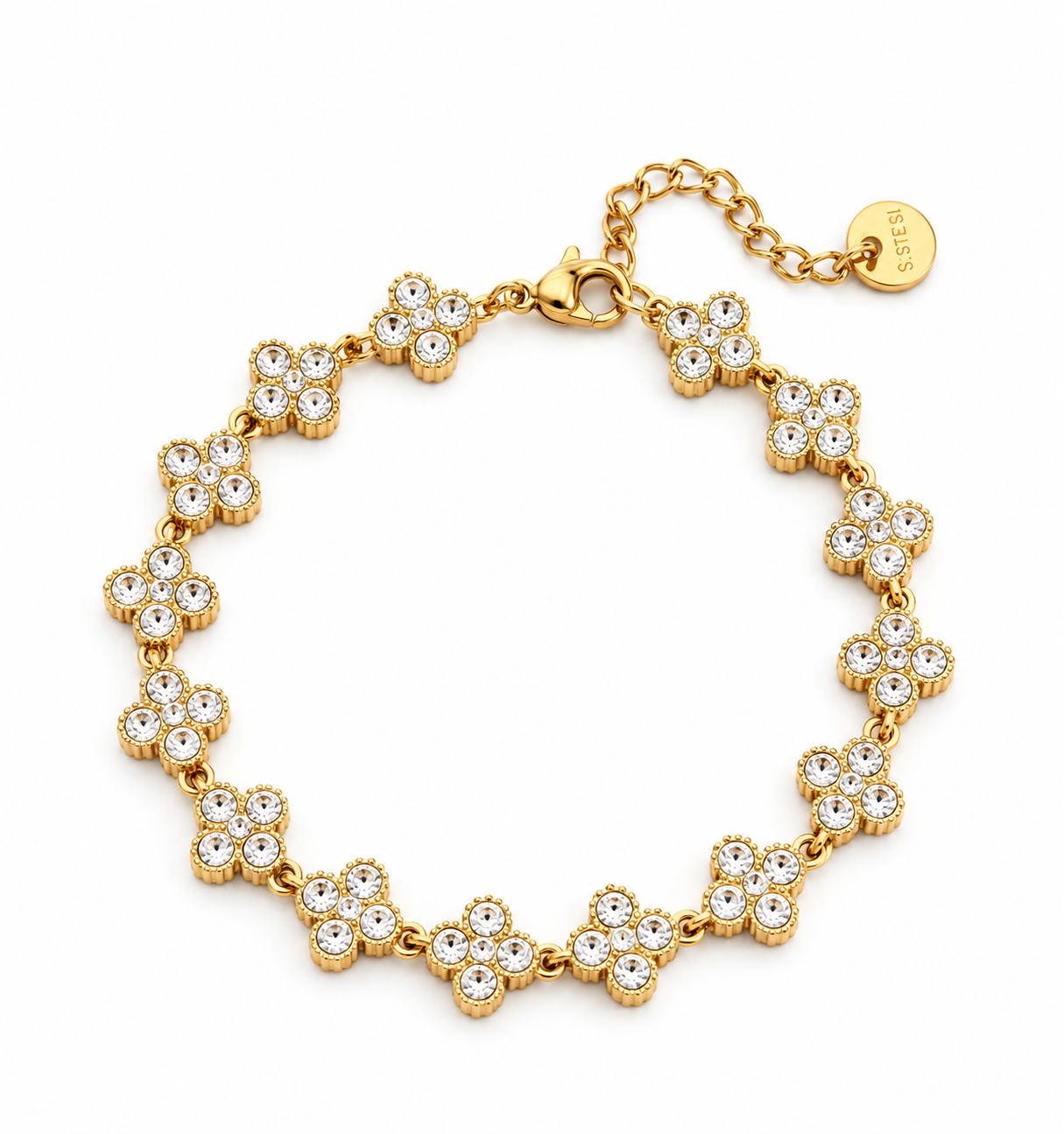 Acier Inoxydable - 1 Bracelet Trèfle