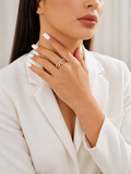 Bague Plaquée Or 18 Carats & Acier Inoxydable – Bague Rose