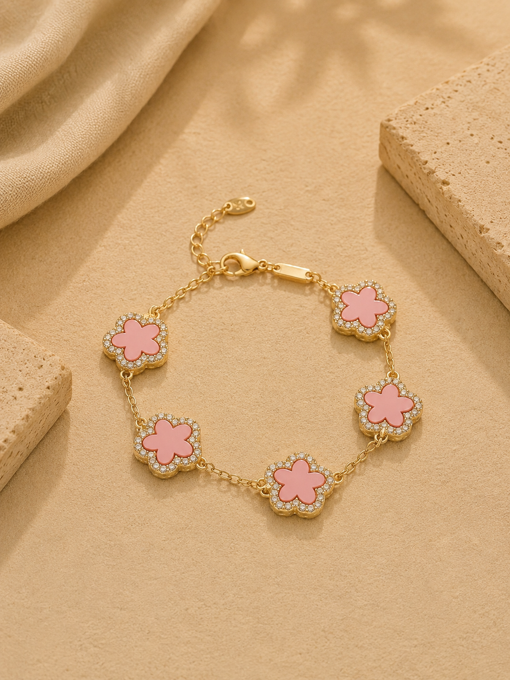 Acier Inoxydable - Bracelet Élégance Rosé