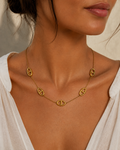 Plaqué Or 18 Carats Collier Ovalia