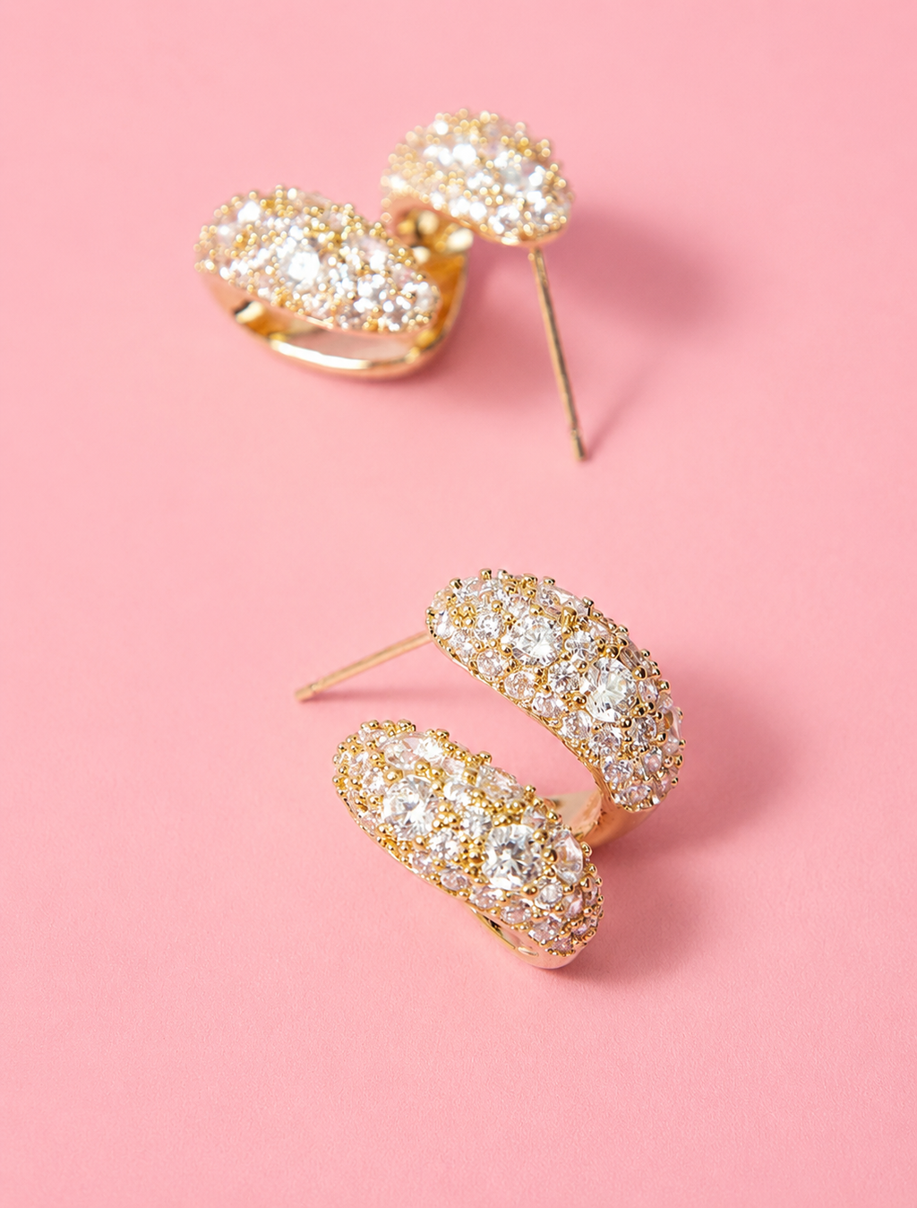 Acier inoxydable - Boucles D’oreilles Scintillantes