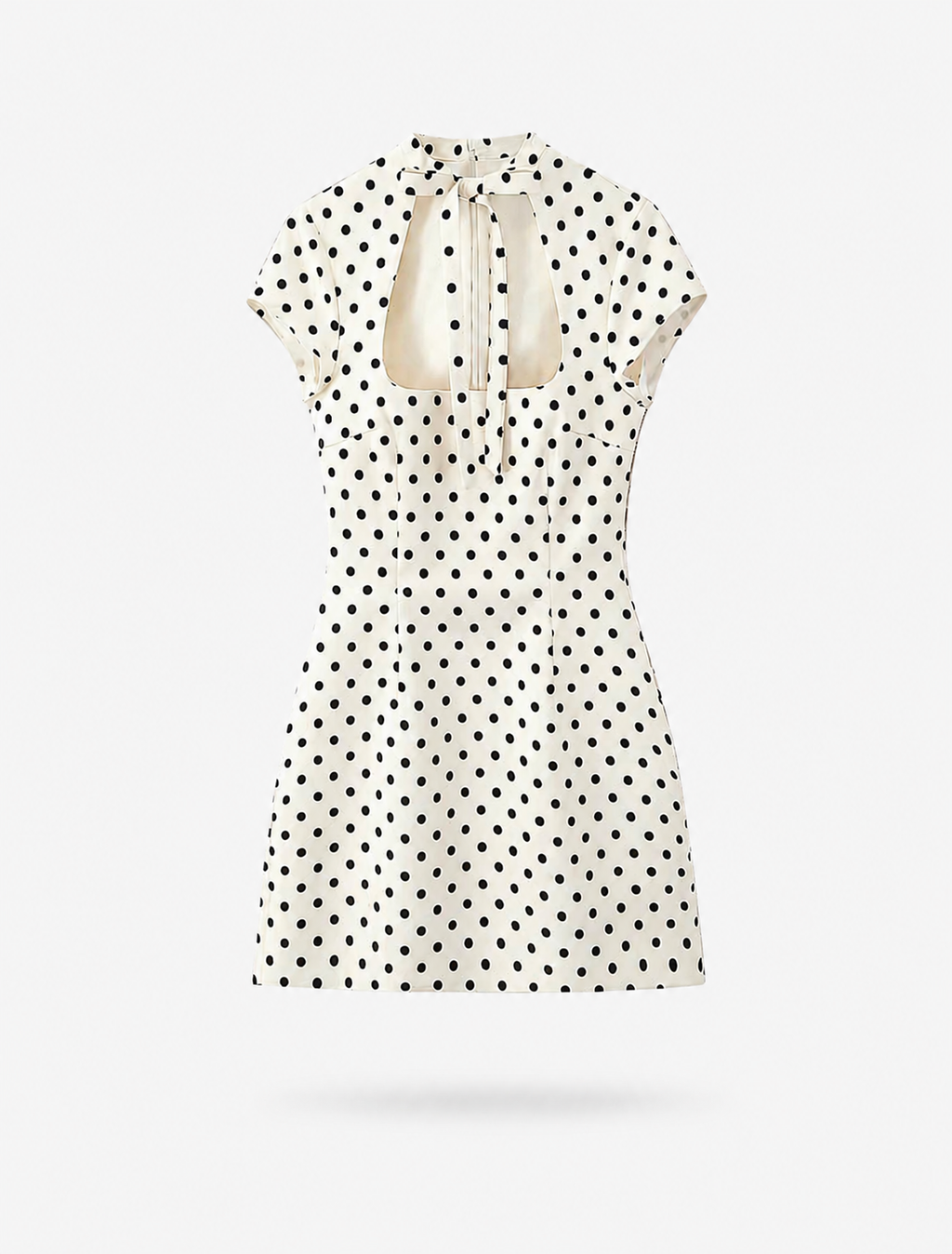 Robe mini vintage à pois