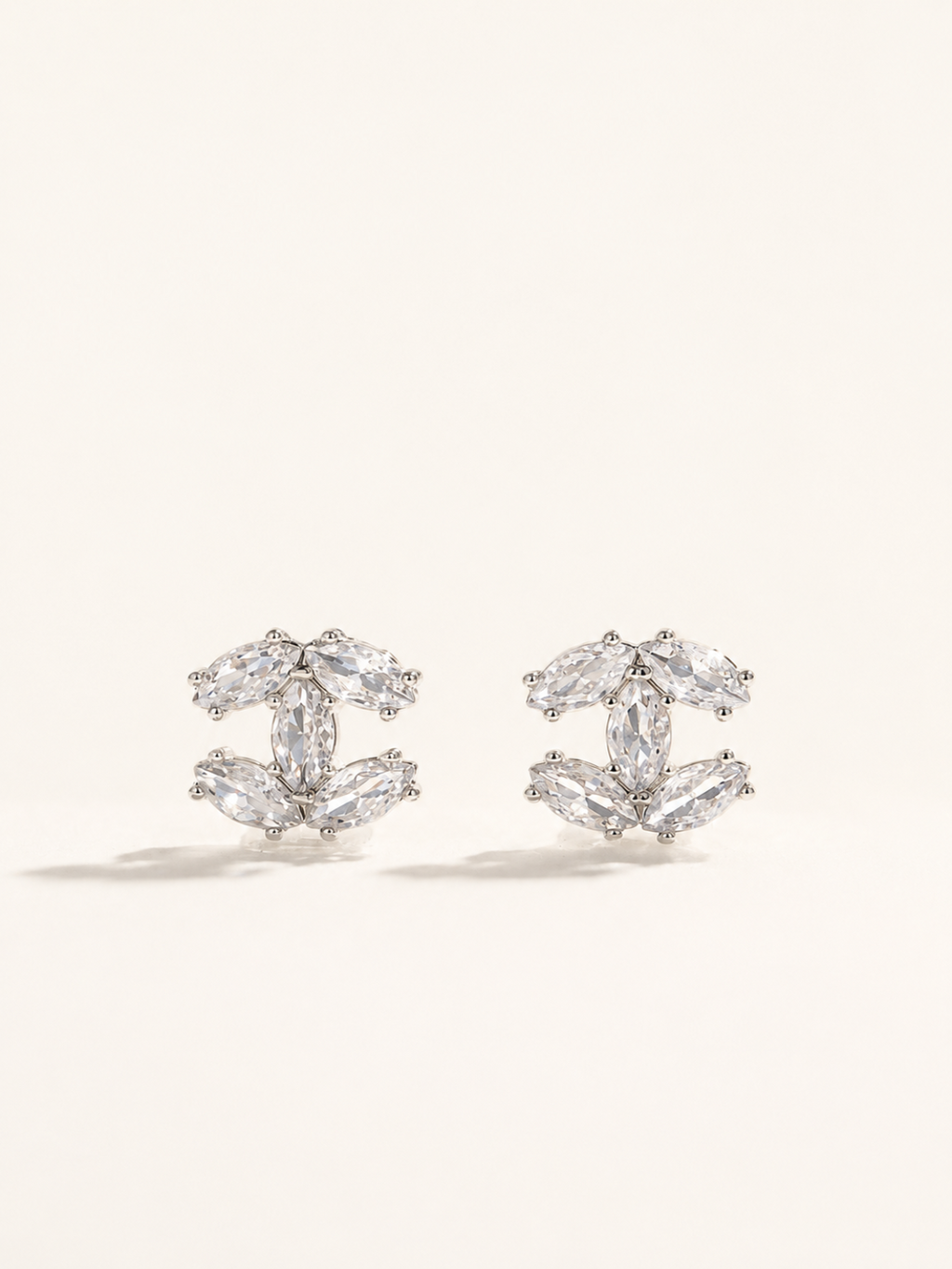 Acier inoxydable + Strass Boucles D’oreilles lettre X